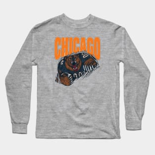 Chicago Windy City Football Bear Down Long Sleeve T-Shirt